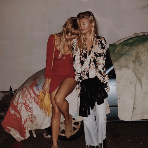 FREE PEOPLE | Printed Silky Blouse - Picture 5 of 6